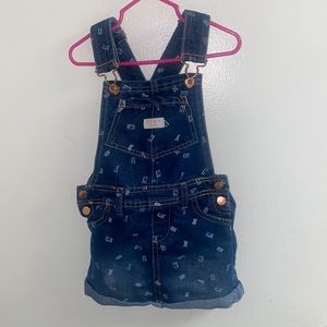 DKNY overall dress for little girl